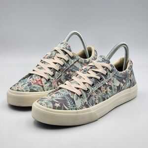 Taos Plim Soul Tropical Floral Canvas Sneakers Size 8W